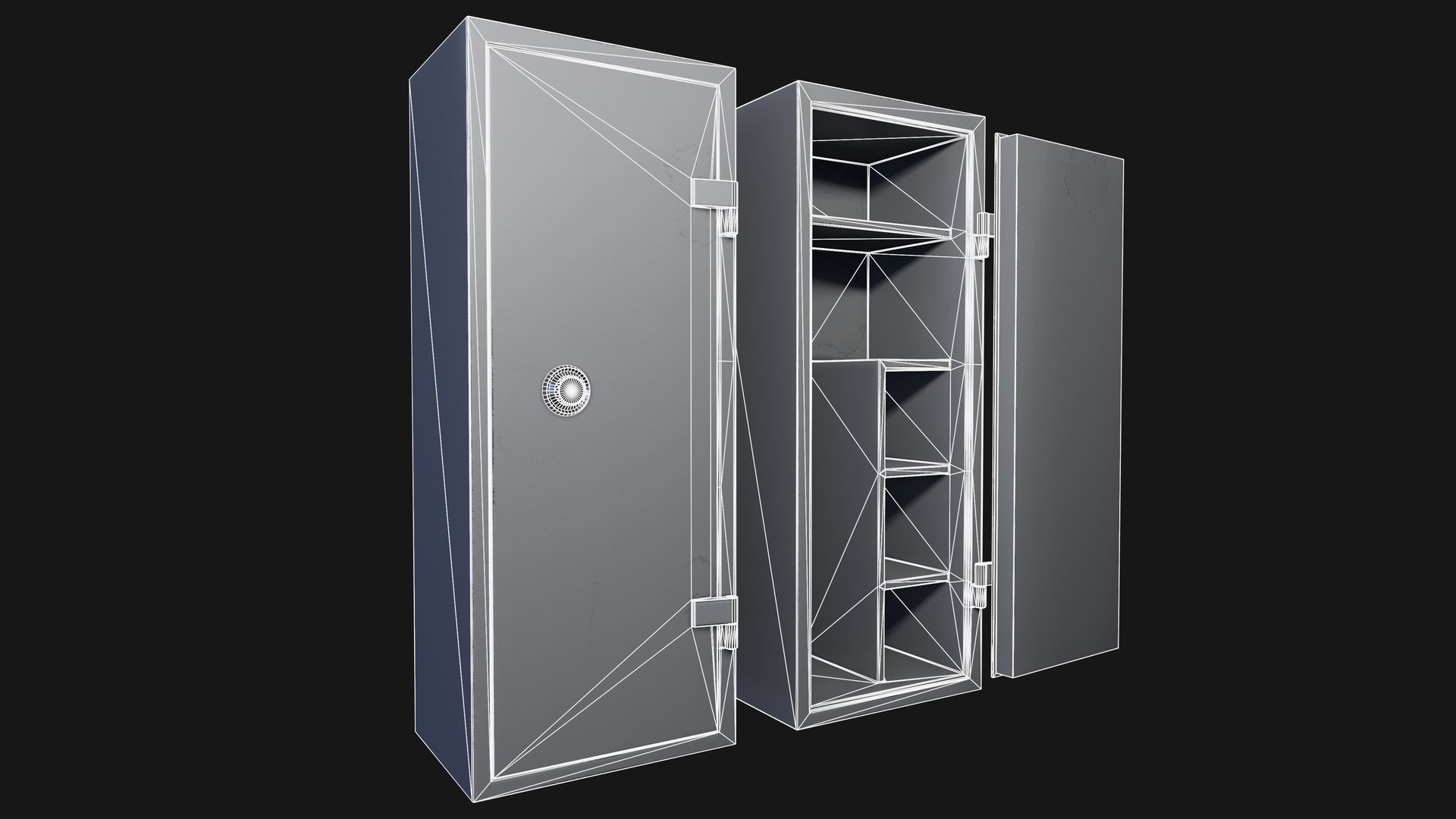Locker - 03 Low-poly 3D model_9