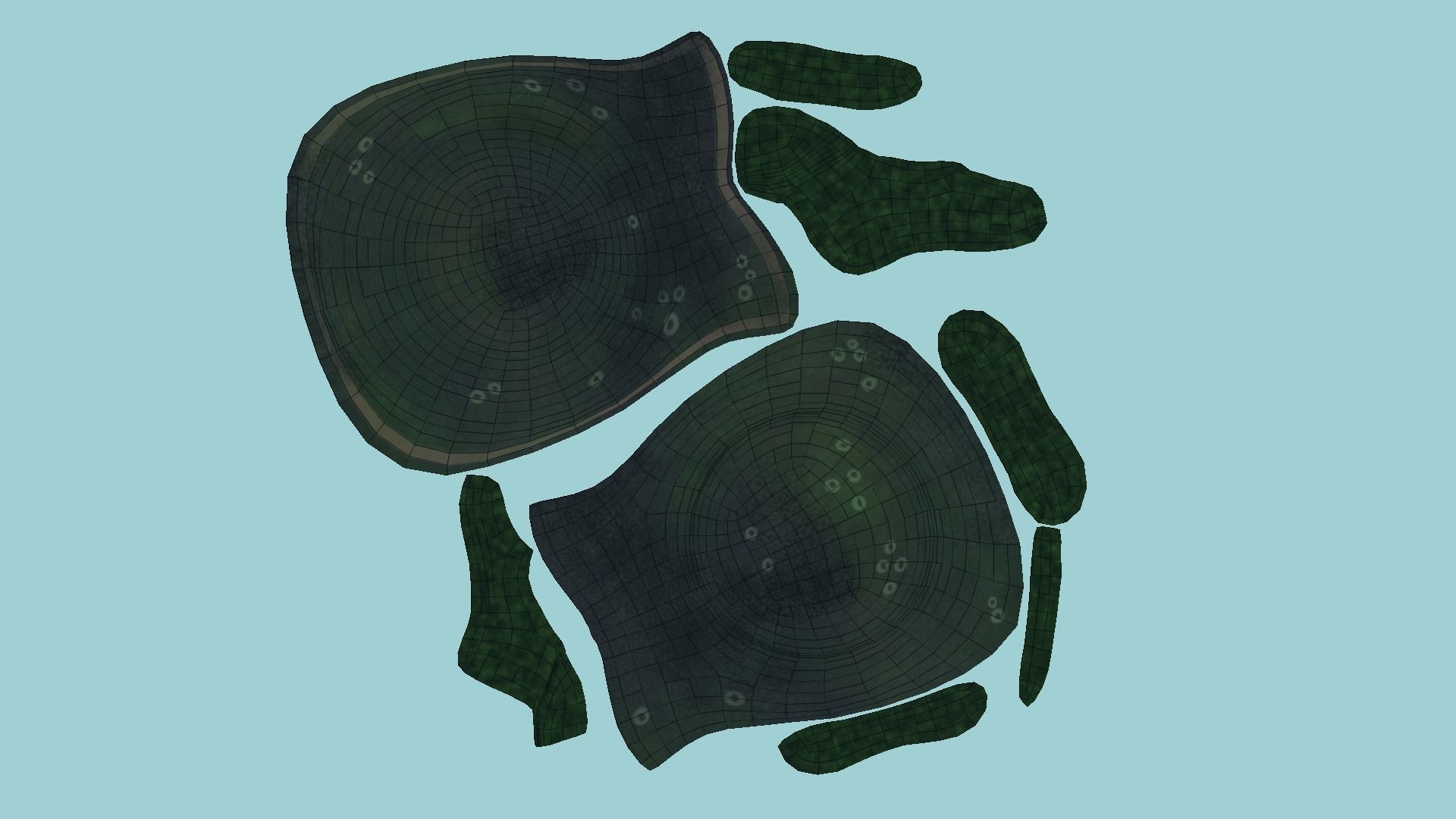 Davy Jones Hat - Pirate Costume Low-poly 3D model_16