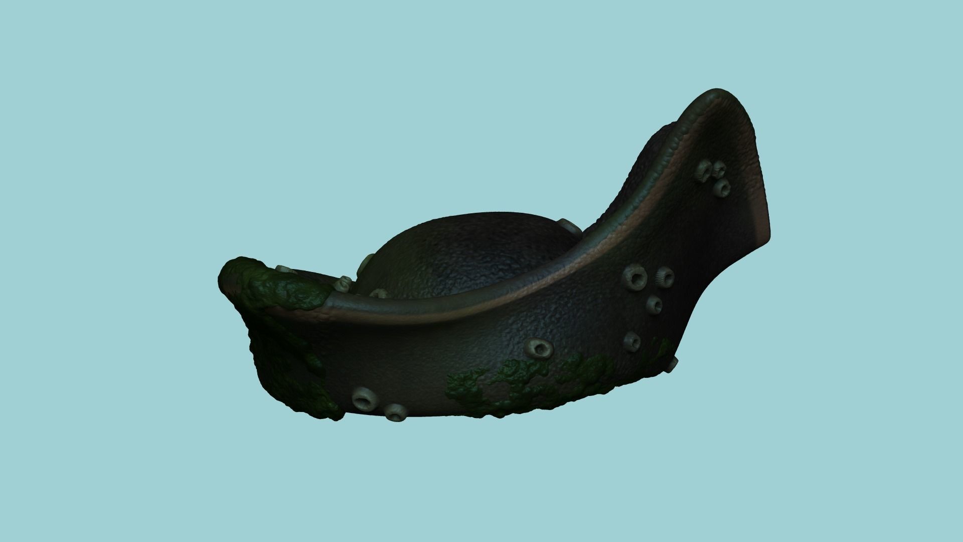 Davy Jones Hat - Pirate Costume Low-poly 3D model_2