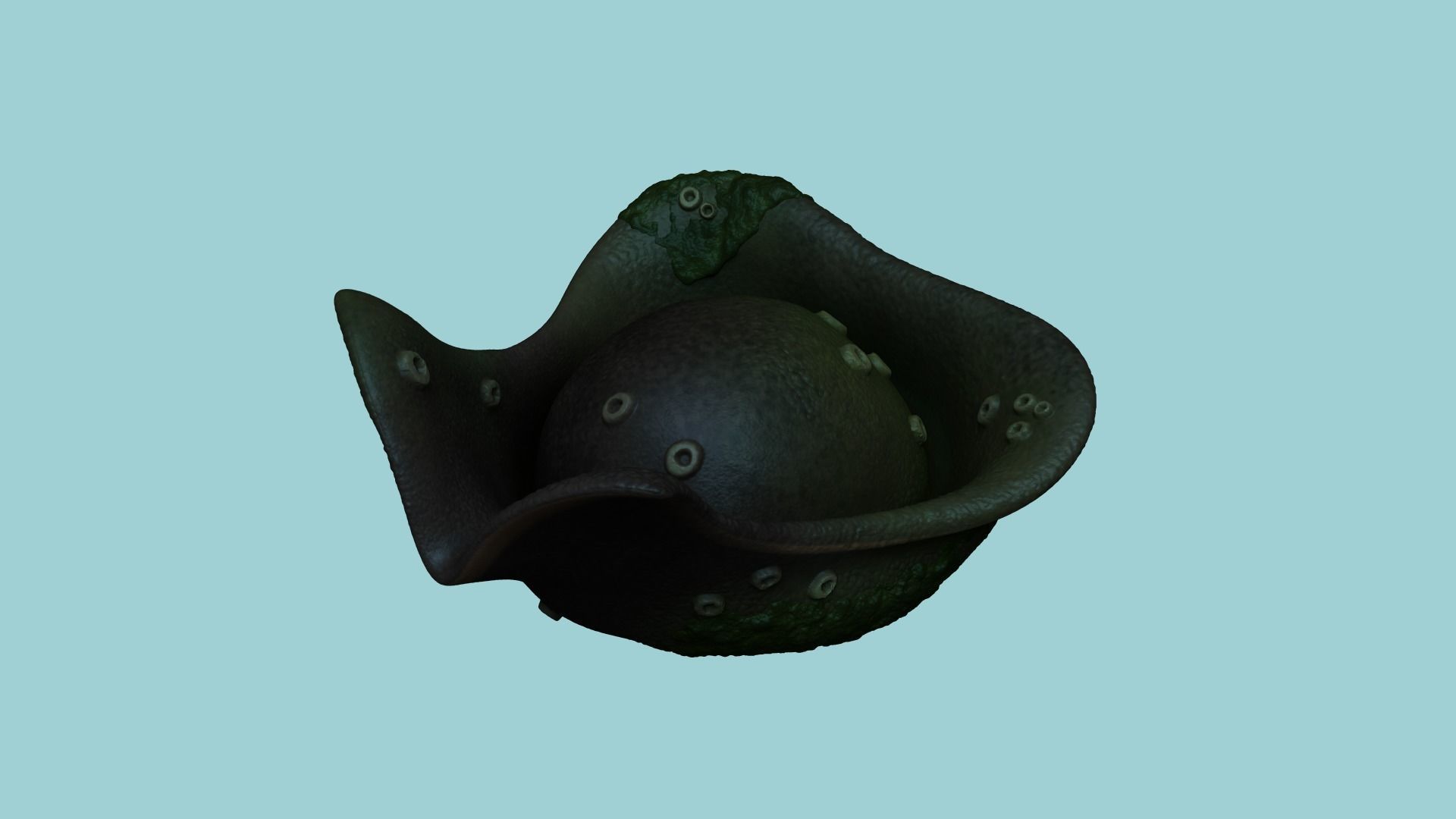 Davy Jones Hat - Pirate Costume Low-poly 3D model_8