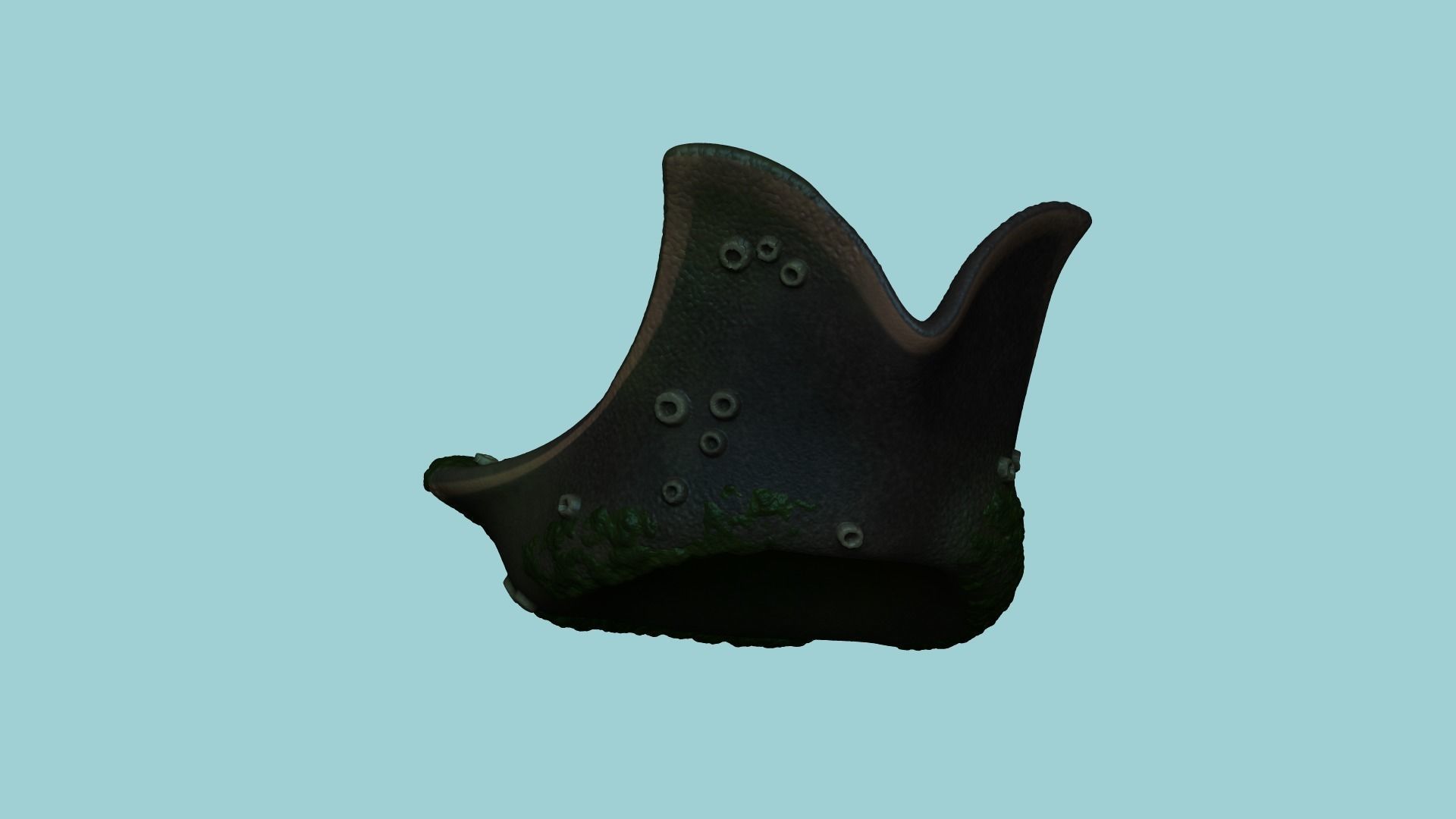 Davy Jones Hat - Pirate Costume Low-poly 3D model_7