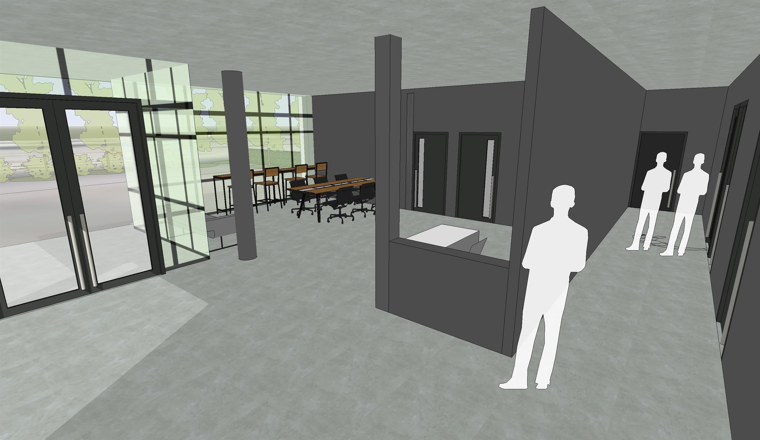 Compact office  3D model_3