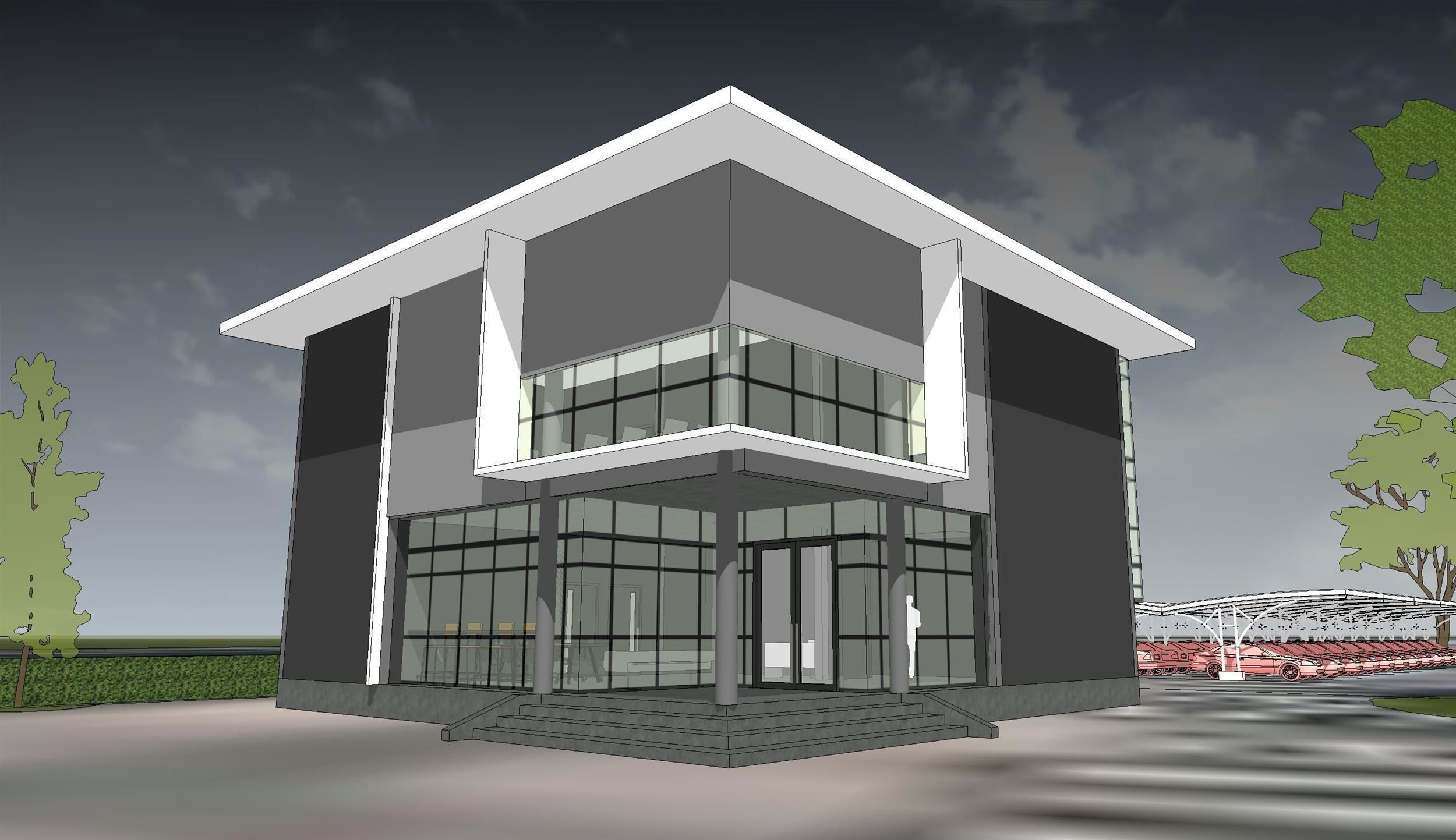 Compact office  3D model_6