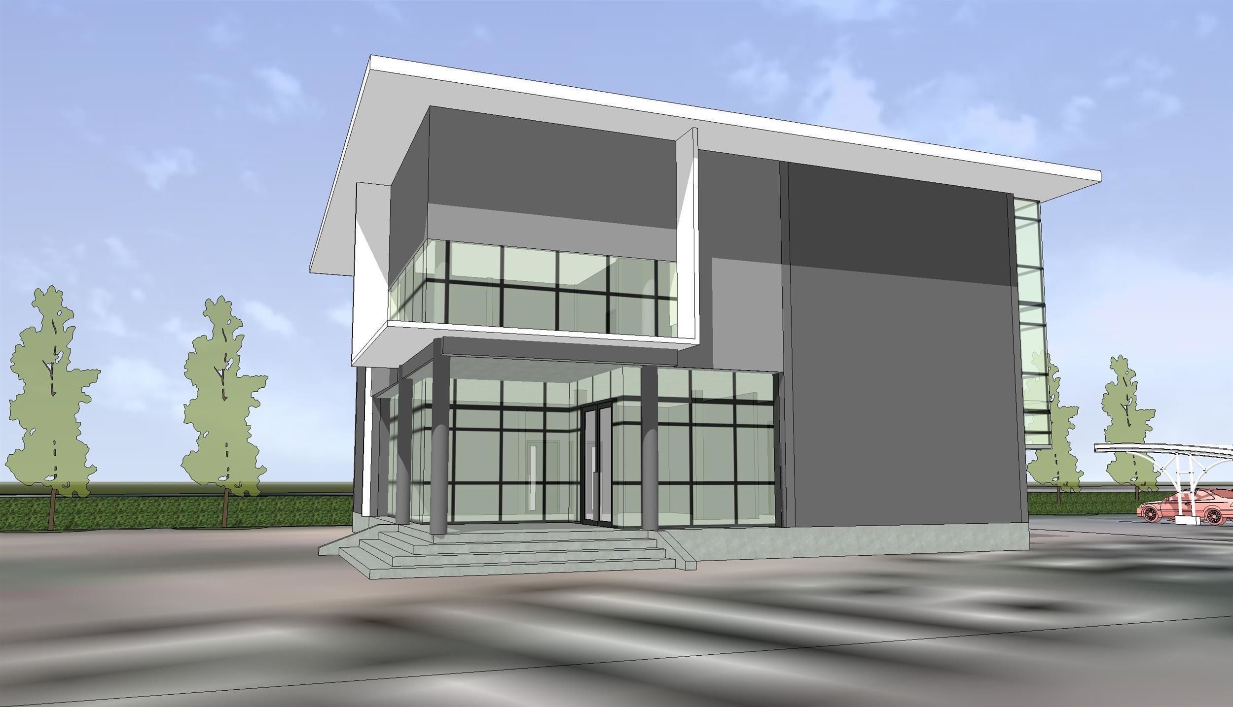 Compact office  3D model_1