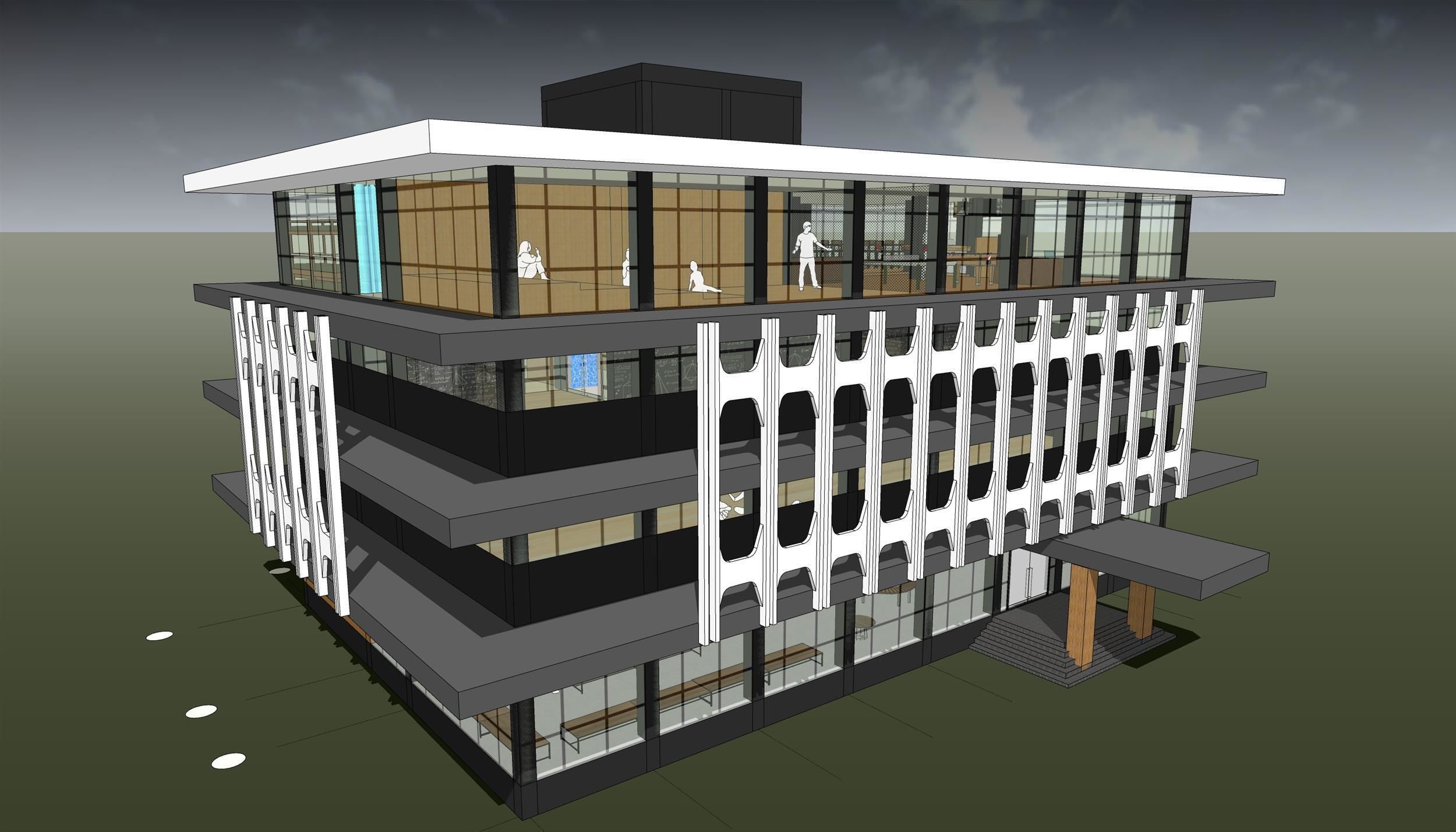 Co-working office 3D model_6
