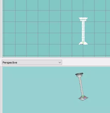 coloumn column and statue Free low-poly 3D model_0