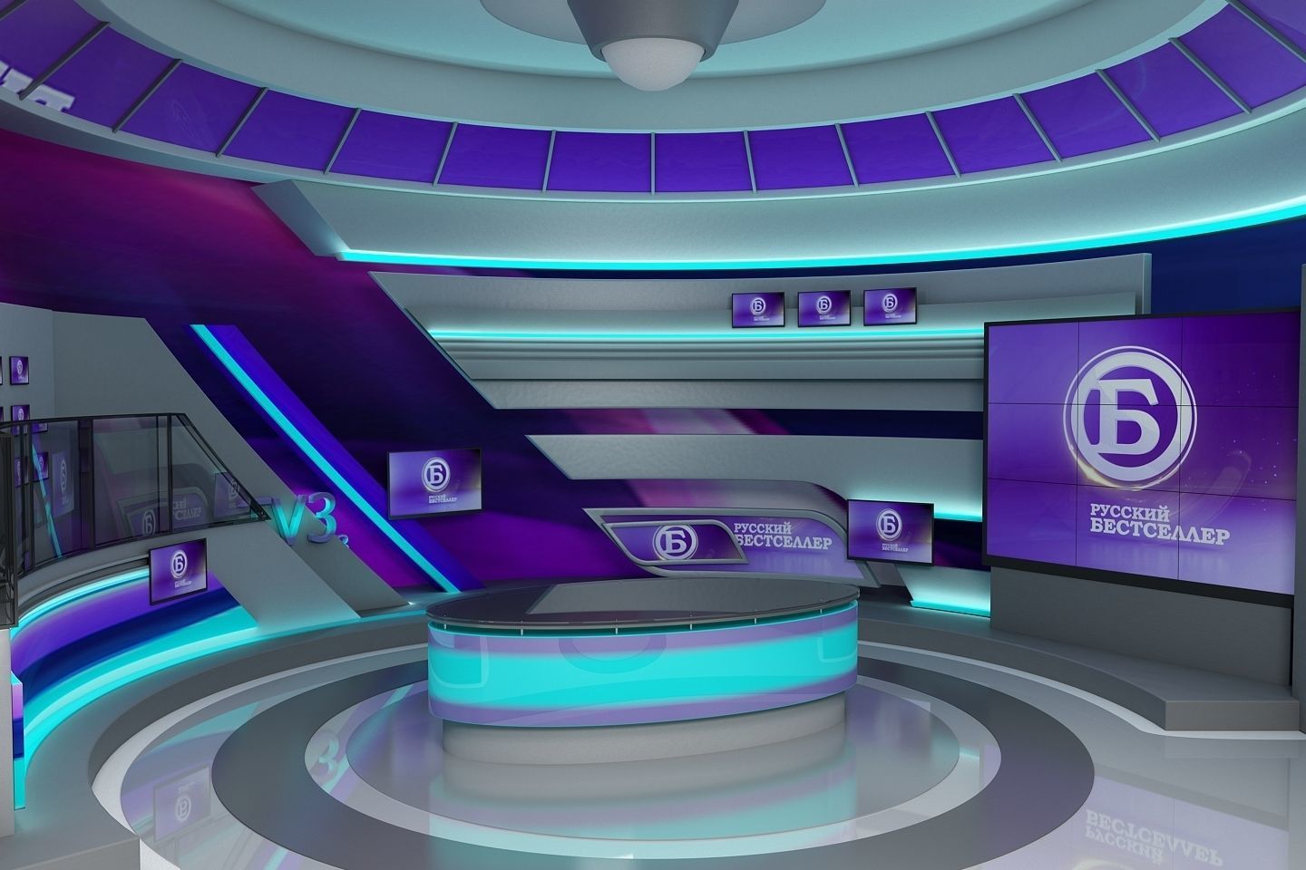 Sport Virtual Studio Low-poly 3D model_2