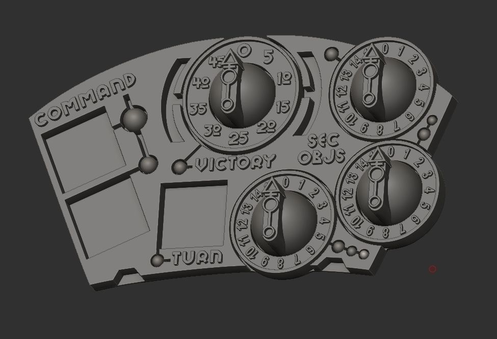 Space Pharoah Game  and Score Tracker Warhammer 3D print model_1