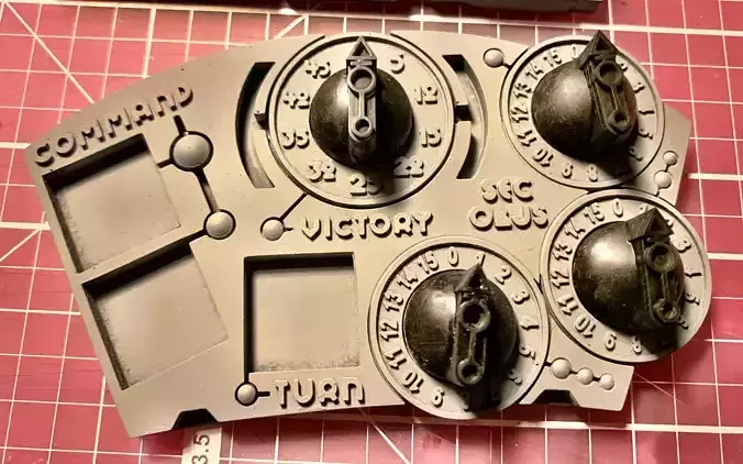 Space Pharoah Game  and Score Tracker Warhammer 3D print model