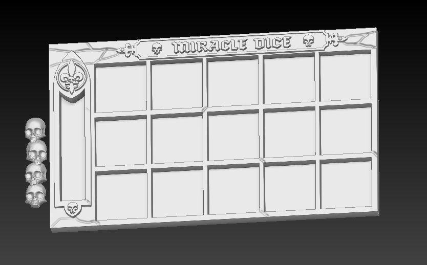 Armored Battle Convent Sisters Wargame Score Tracker Warhammer 3D print model_2