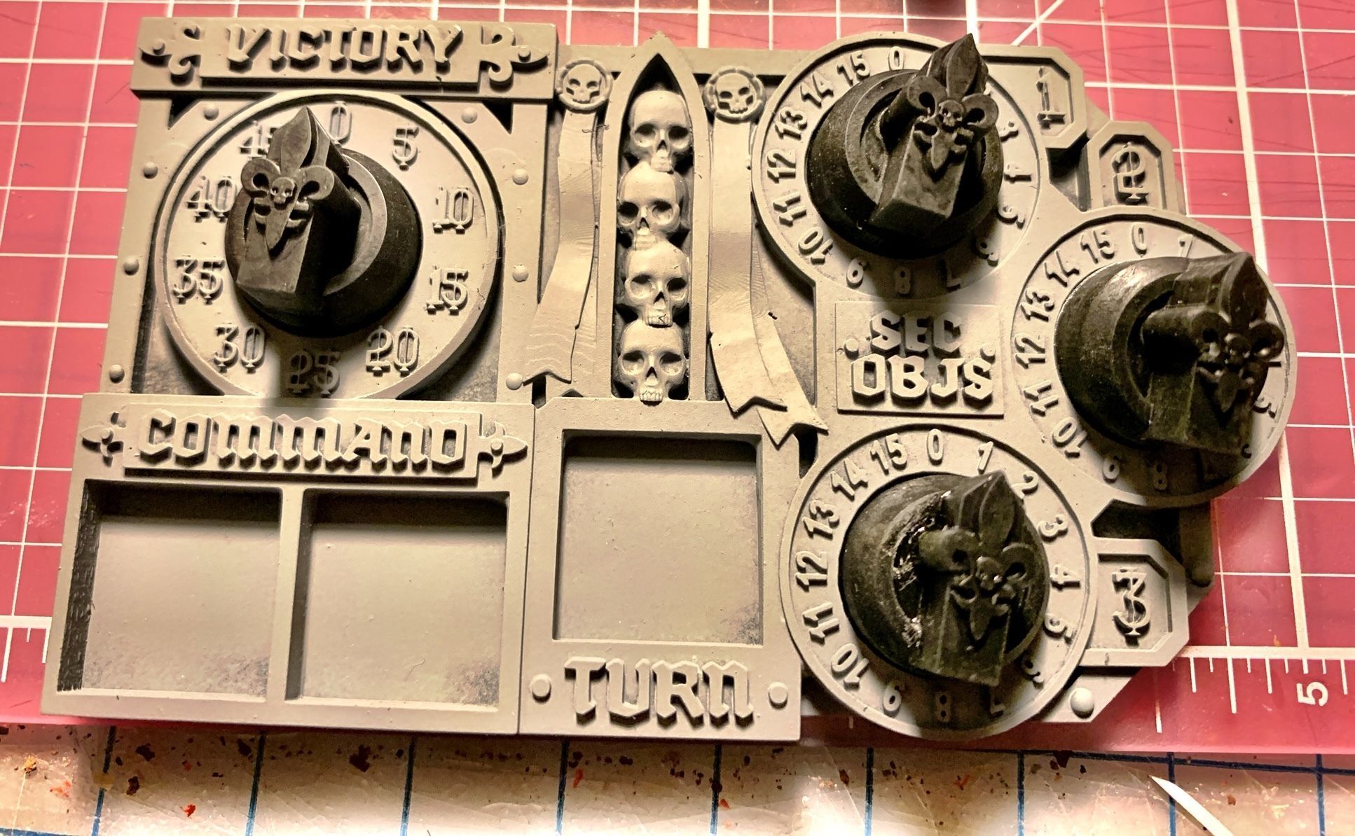 Armored Battle Convent Sisters Wargame Score Tracker Warhammer 3D print model_1