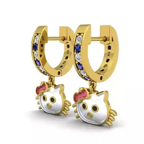 Cartoone Earring  3D print model