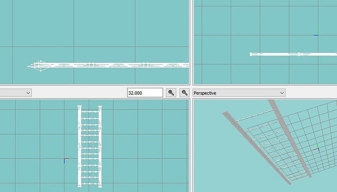 ladder how to build Free low-poly 3D model