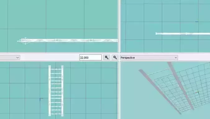 ladder how to build Free low-poly 3D model