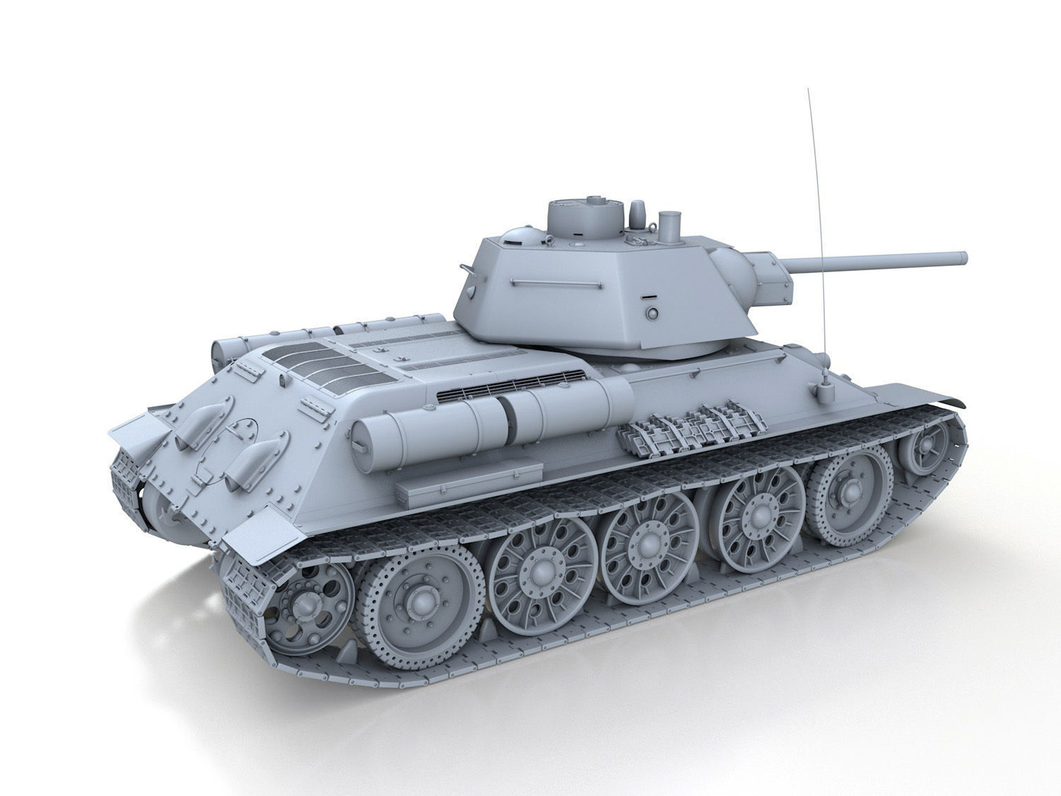 OT-34-76 - Model 1943 - Soviet Flame-Thrower Tank 3D model_5