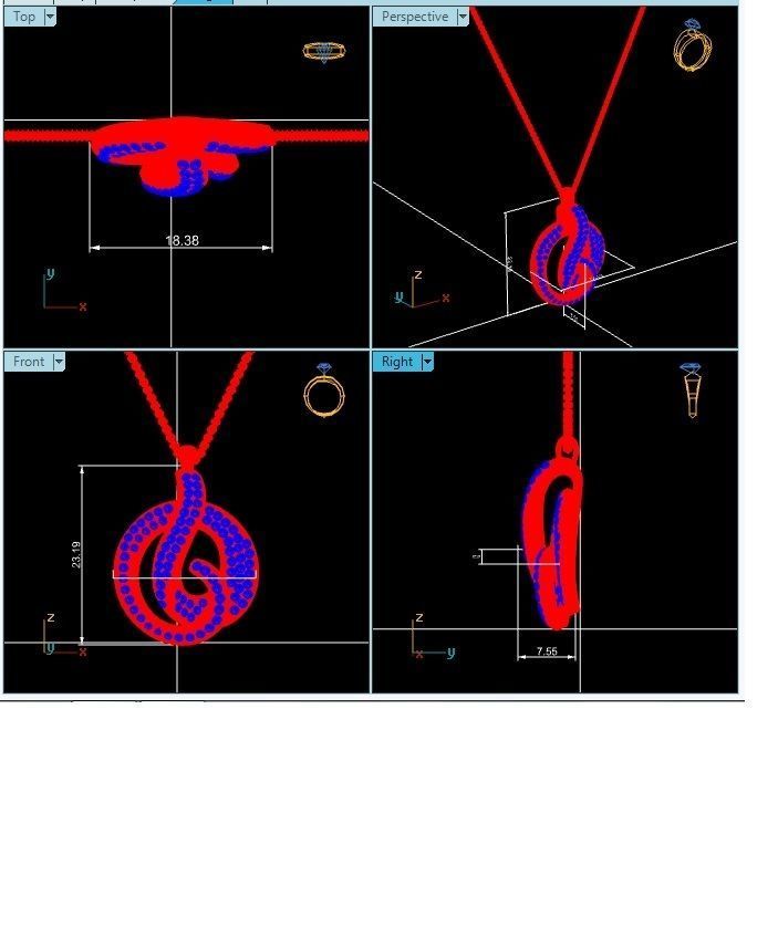 pendant- 808 3D print model_7