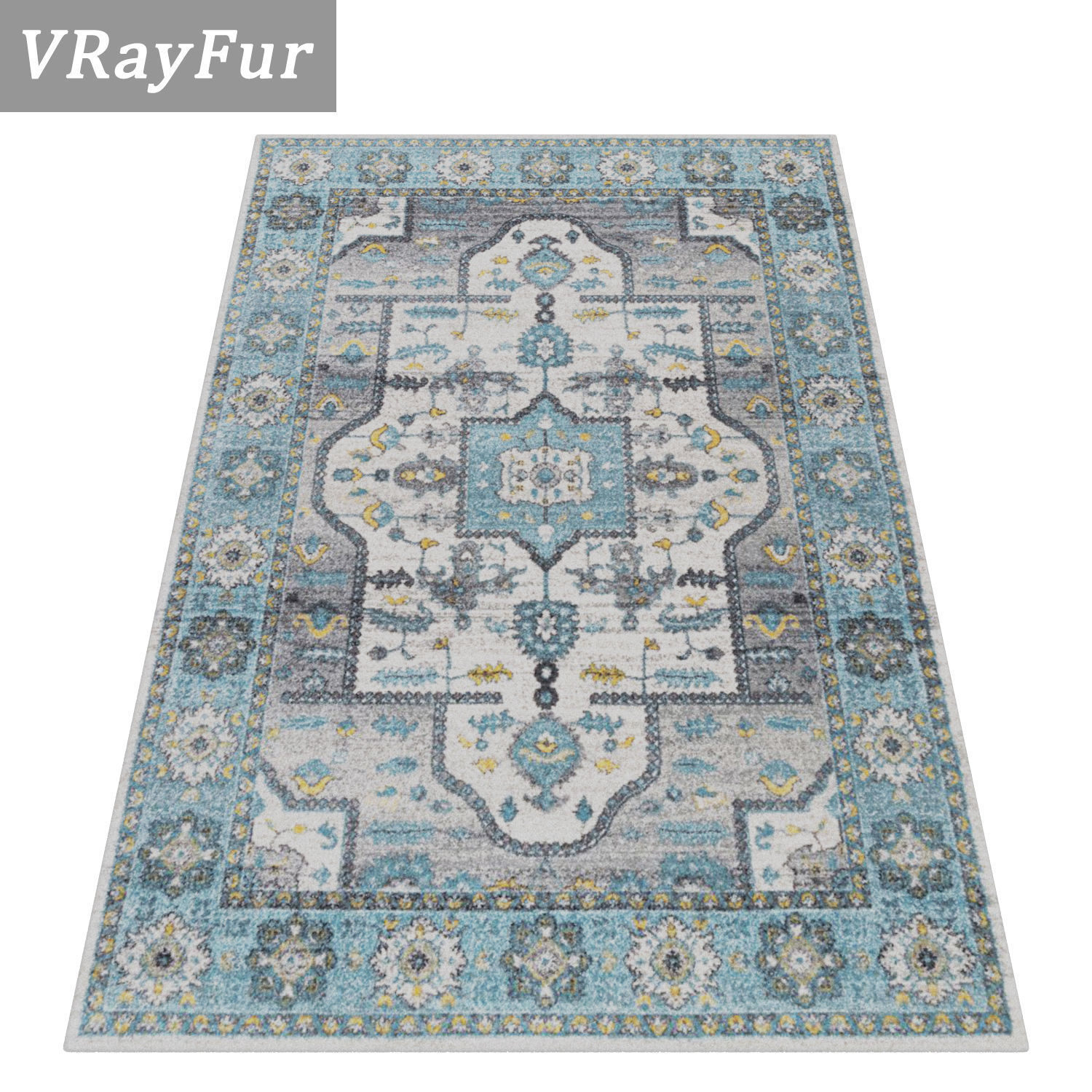 Rug Set 1608 3D model_2