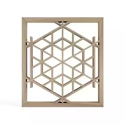Mikadotsunagi geometric wall sconce 3D print model