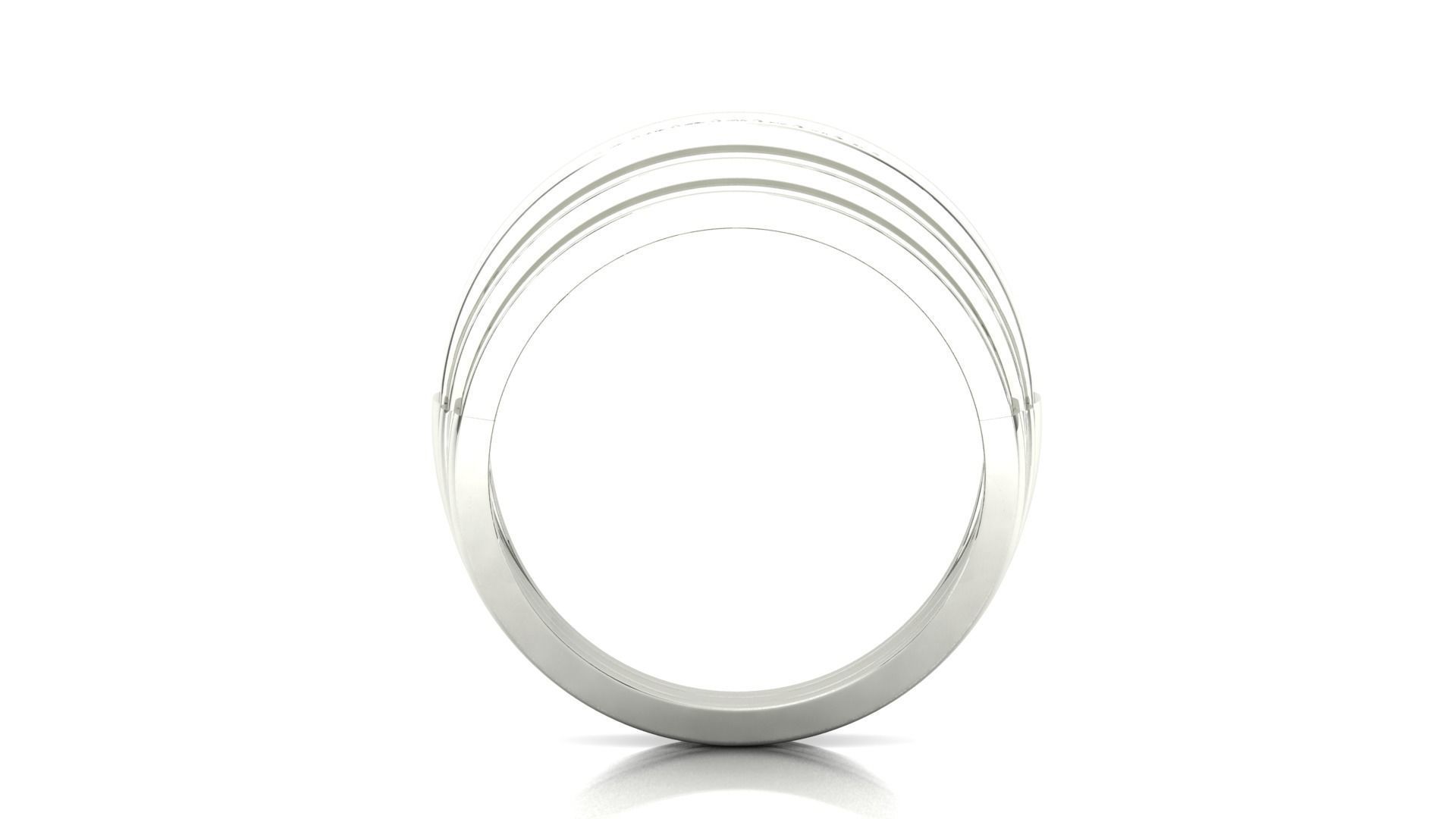 Ring-11014 gold ring with diamonds 3D print model_10