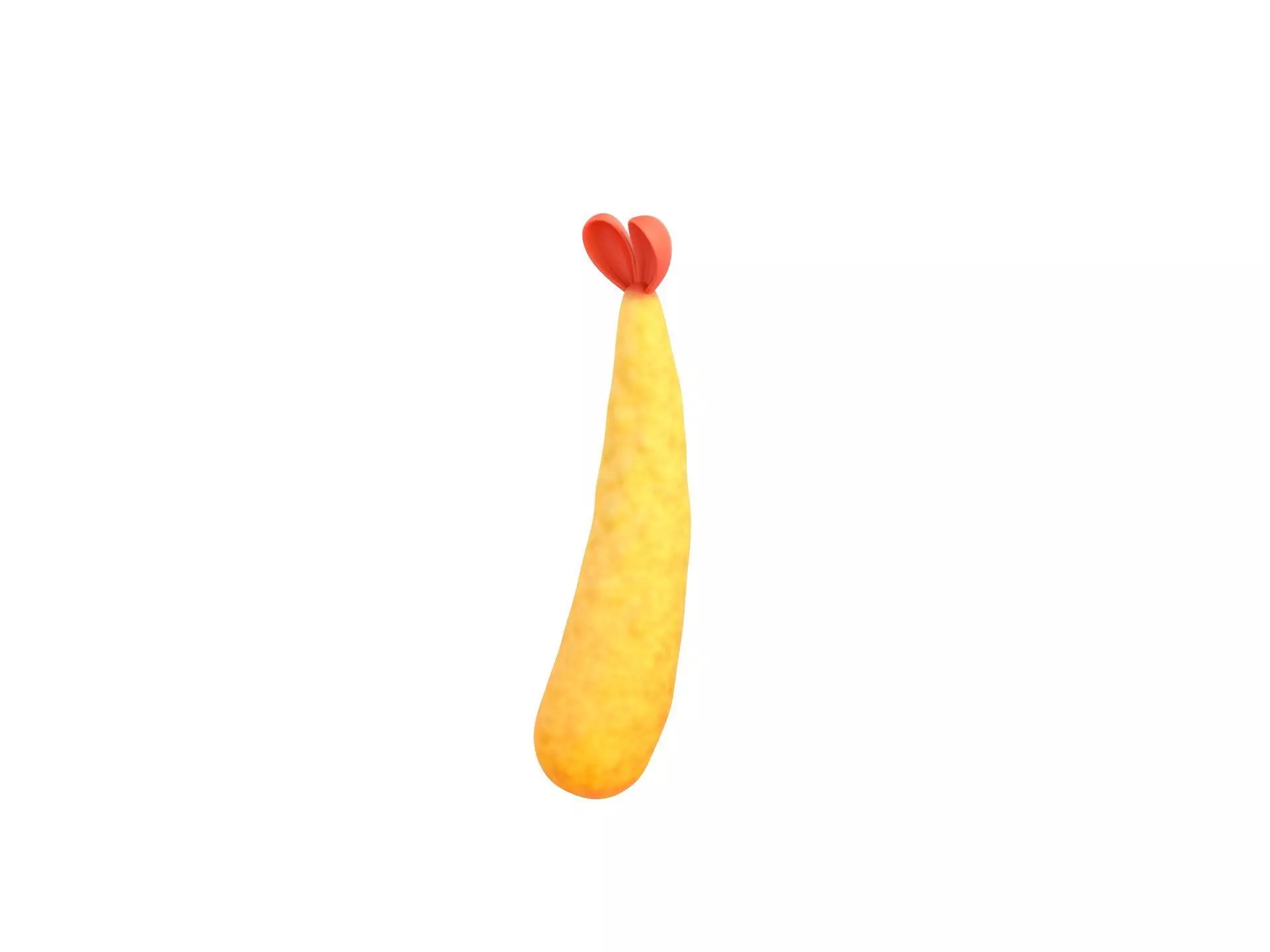 Tempura orange chicken 3D model_0