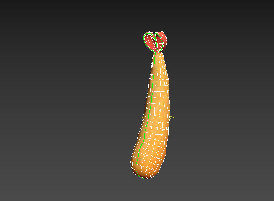 Tempura orange chicken 3D model_23