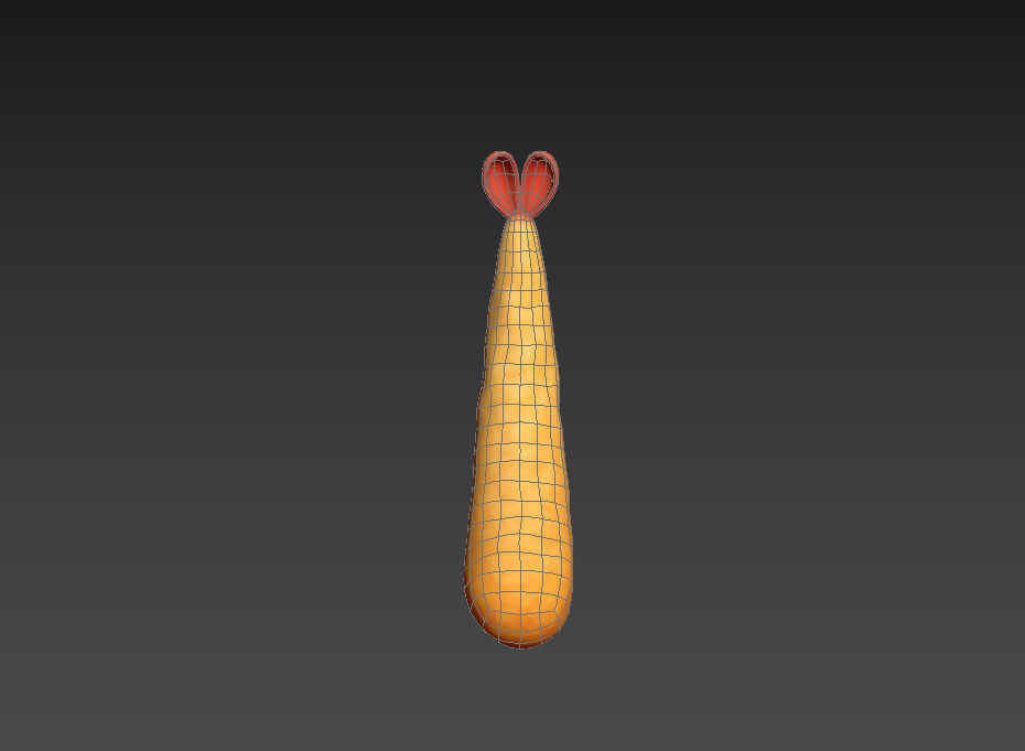 Tempura orange chicken 3D model_18