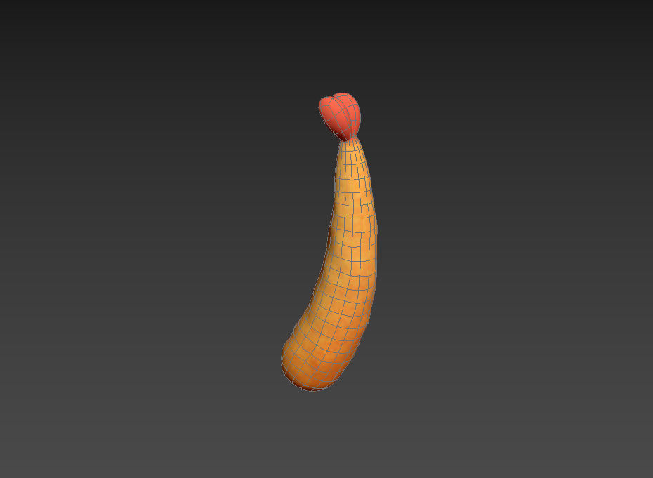 Tempura orange chicken 3D model_21