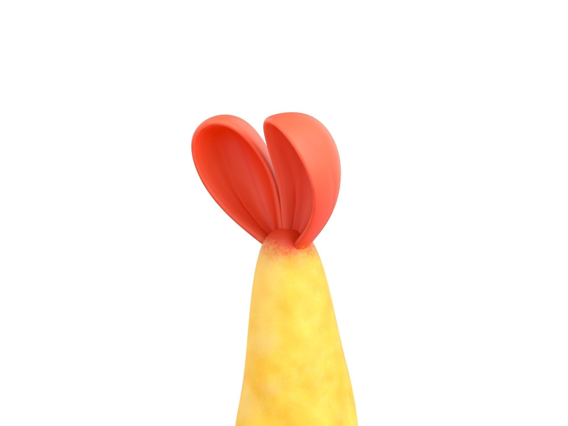 Tempura orange chicken 3D model_7