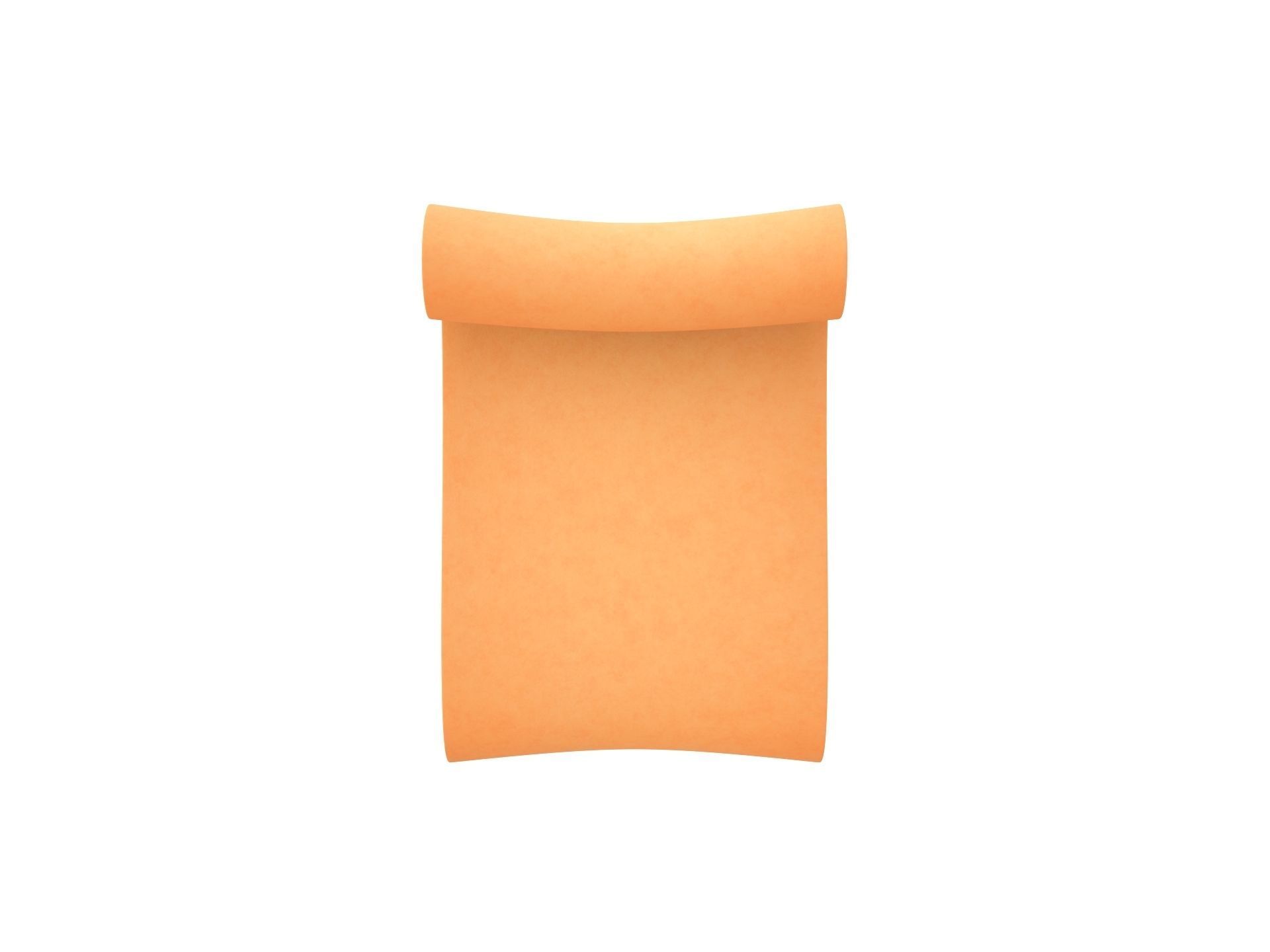 Scroll wooden 3D model_5