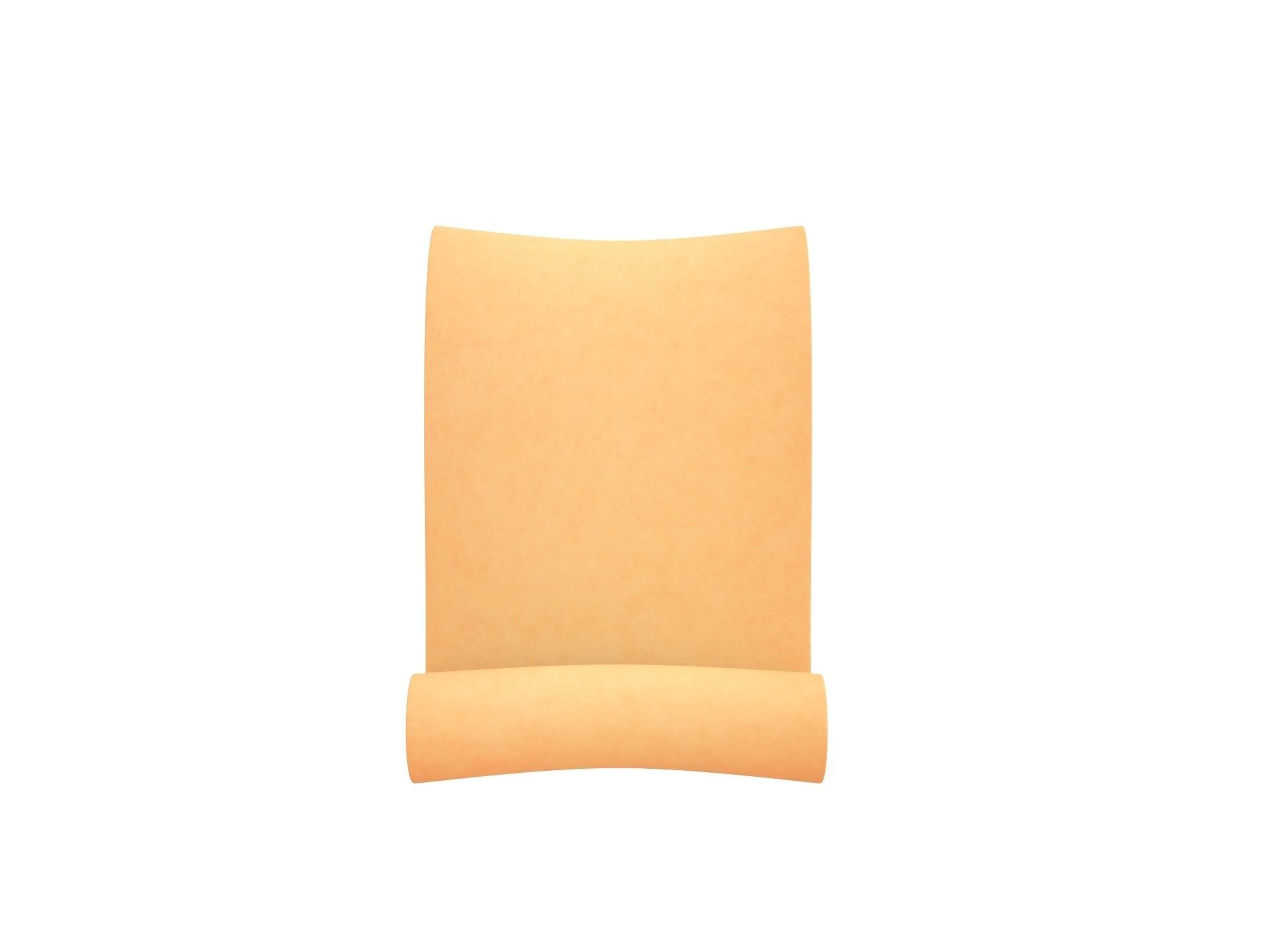 Scroll wooden 3D model_1