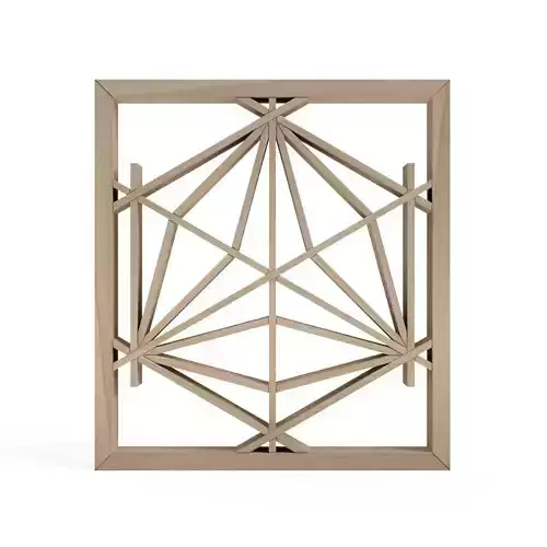 Rindoasanoha geometric wall sconce 3D print model