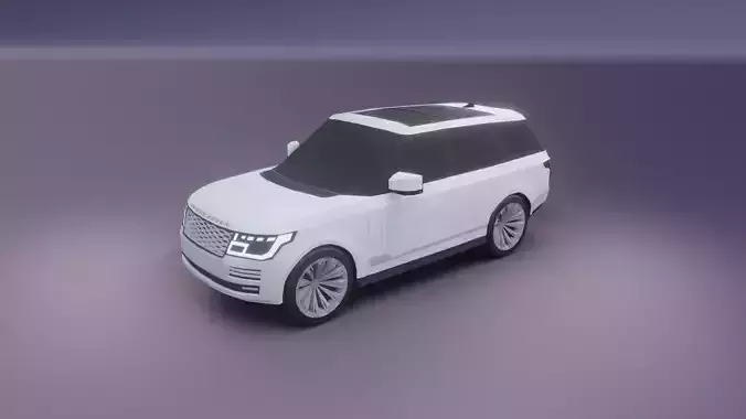 Range Rover 2020 low poly 3D model model