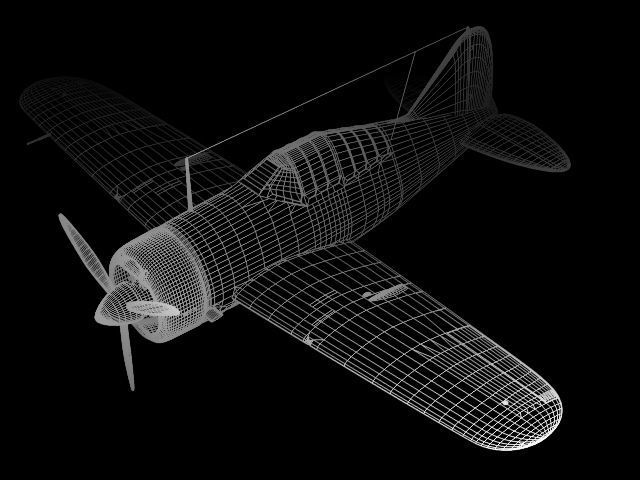 Brewster F2A Buffalo B339 3D model_8