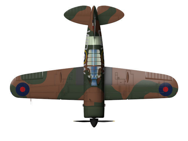 Brewster F2A Buffalo B339 3D model_5