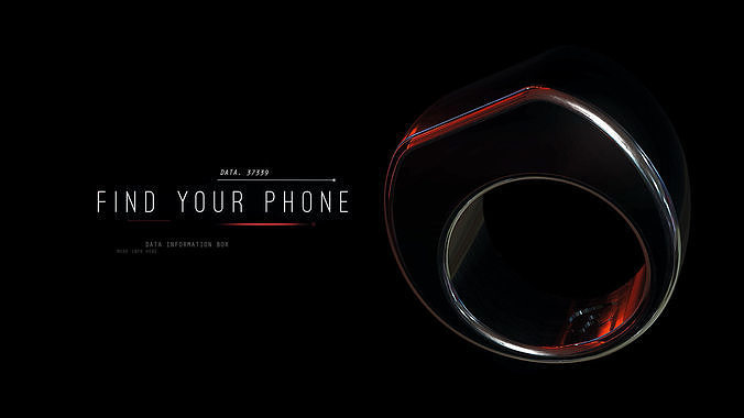 Electronic ring 3D model Low-poly 3D model