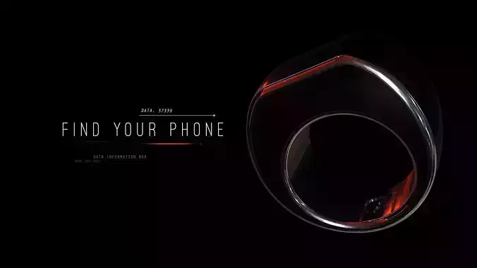 Electronic ring 3D model Low-poly 3D model