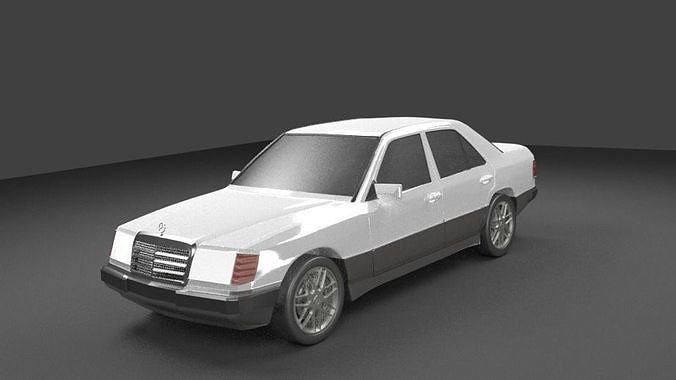 Mercedes Benz w124 1985 Free 3D model