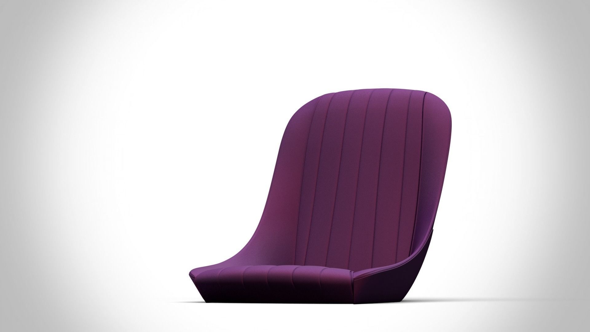 Seat v5 Low-poly 3D model_8