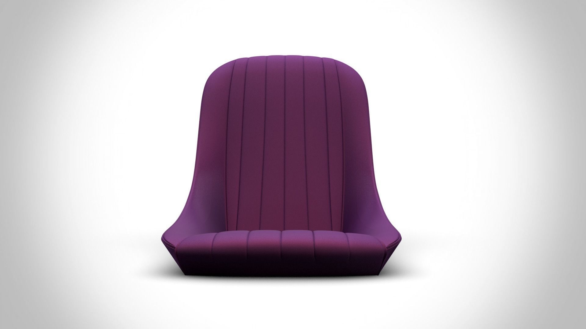 Seat v5 Low-poly 3D model_1