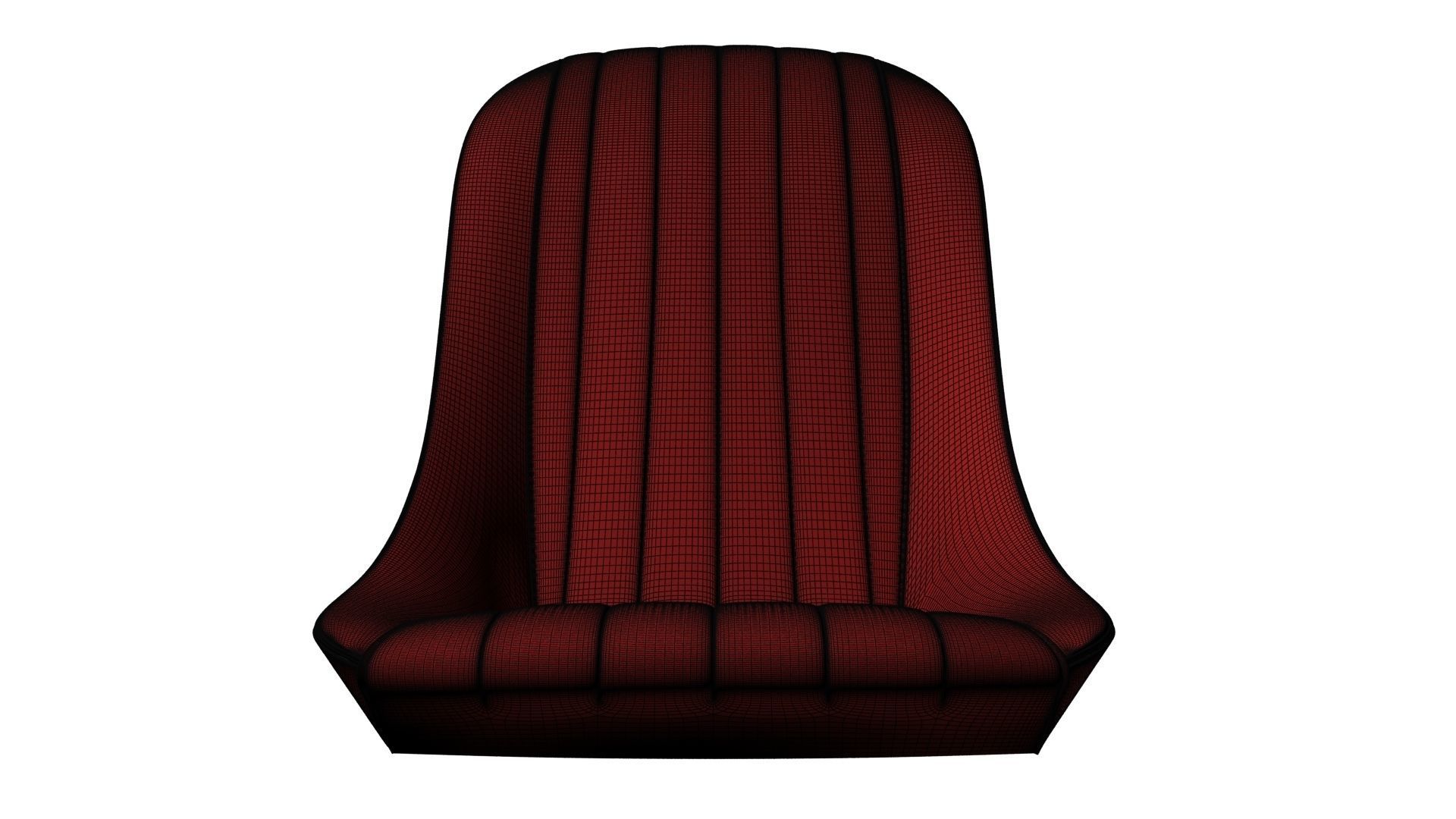 Seat v5 Low-poly 3D model_10