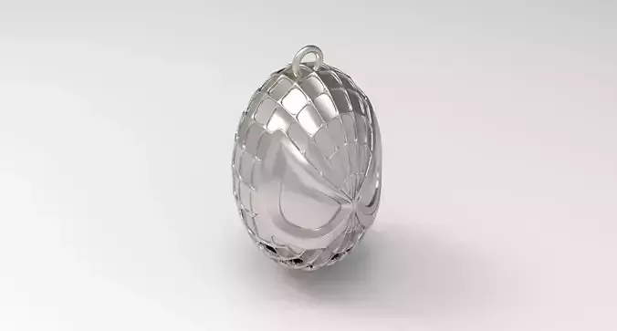 Spiderman Head Keychain Platinum