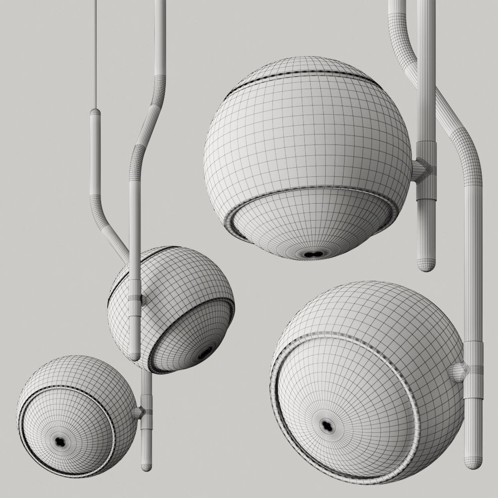 Rossini Illuminazione Igloo Pendant Lamps 3D model_1