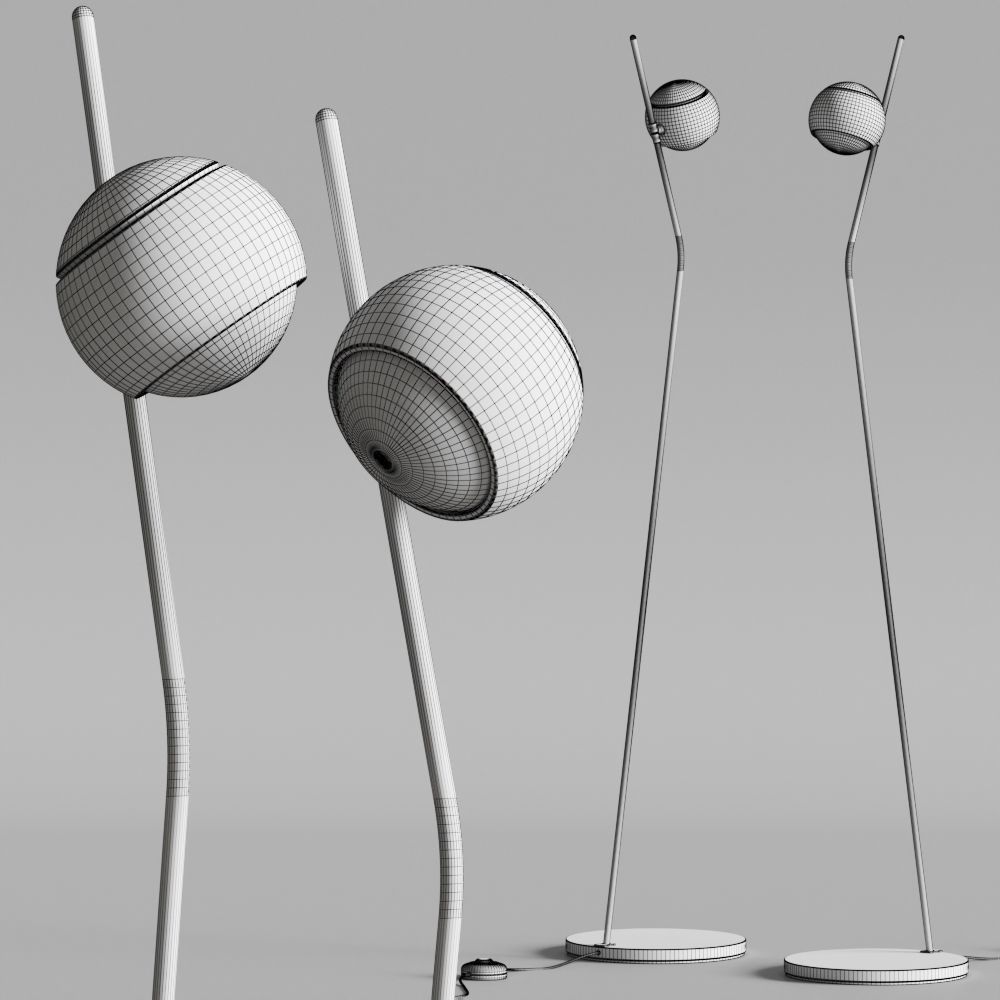 Rossini Illuminazione Igloo Floor Lamps 3D model_1