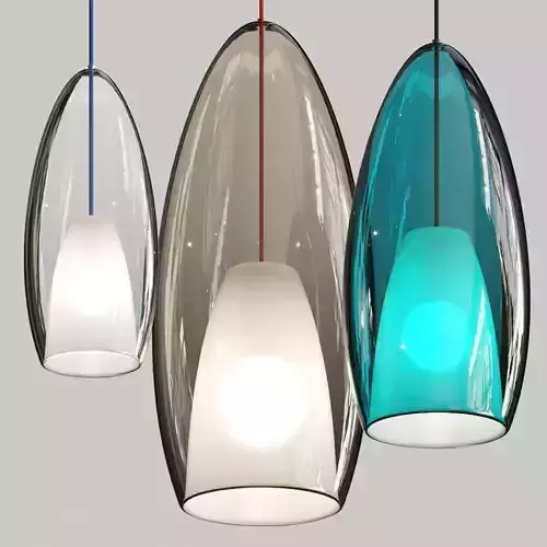 Cangini and Tucci Flute Pendant Lamps