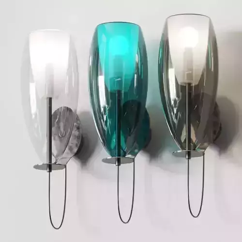 Cangini and Tucci Flute Wall Lamps