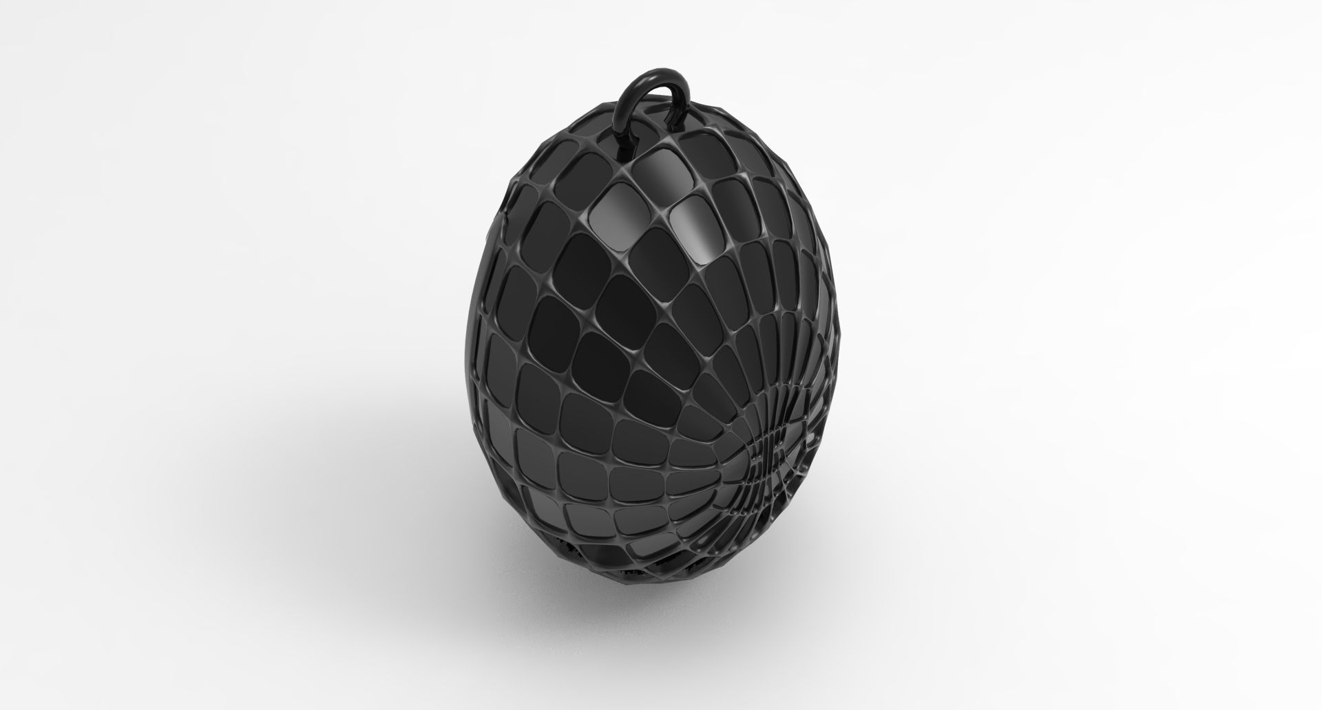 Spiderman Head Keychain Black 3D print model_3