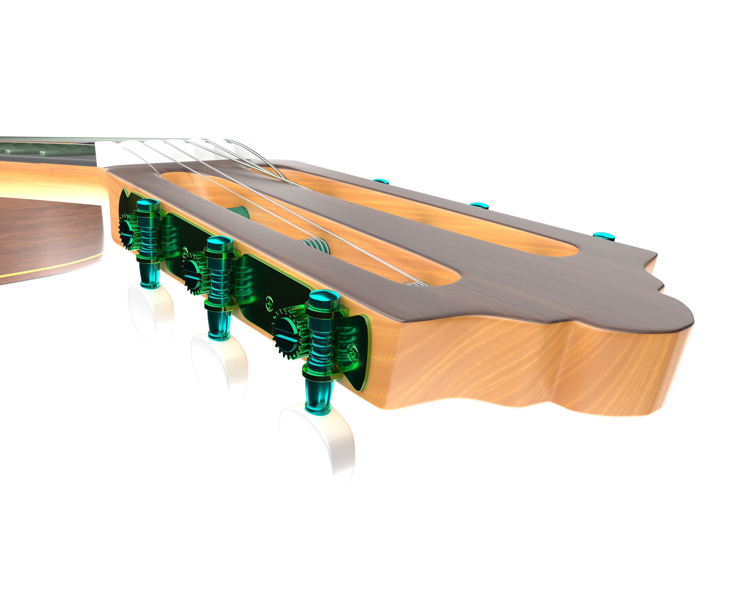 Classic Guitar Collection Low-poly 3D model_46