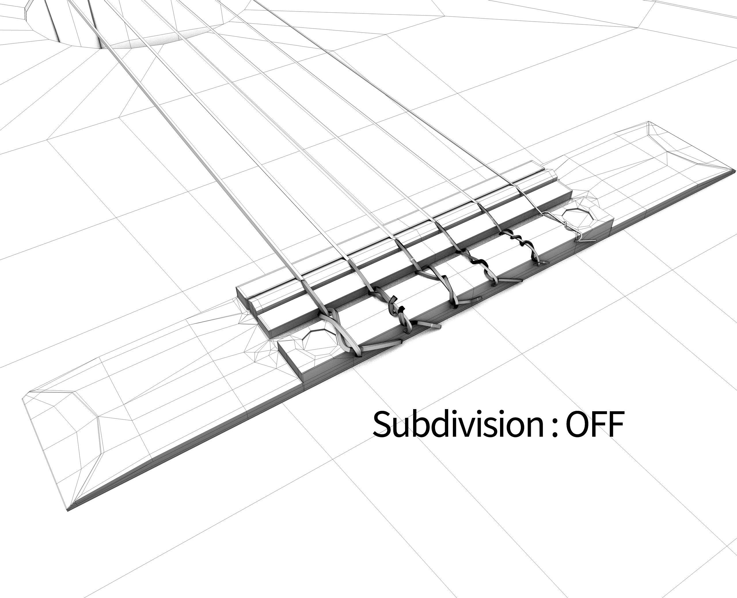 Classic Guitar Collection Low-poly 3D model_104