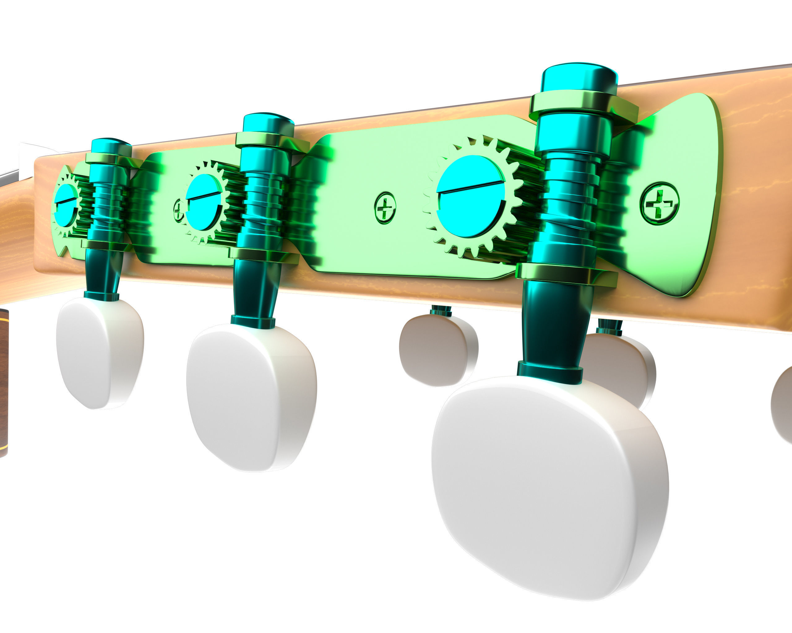 Classic Guitar Collection Low-poly 3D model_45