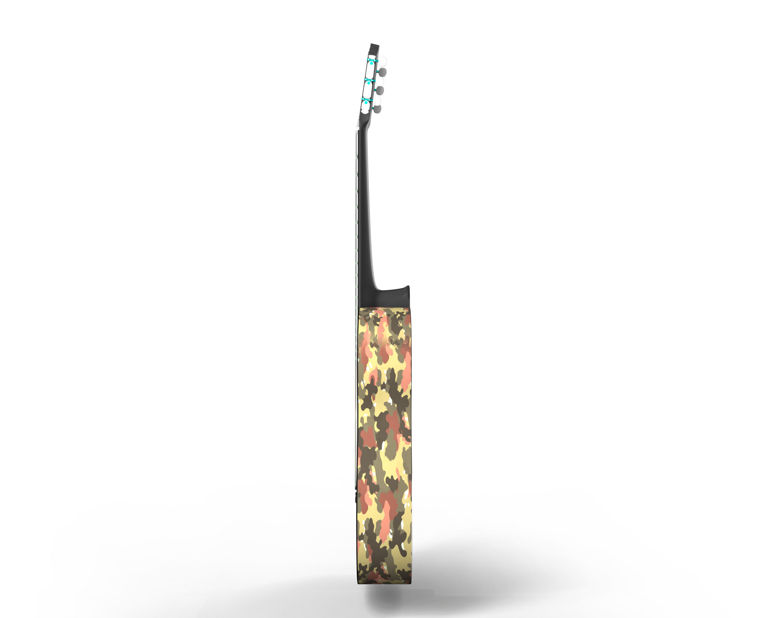 Classic Guitar Collection Low-poly 3D model_58